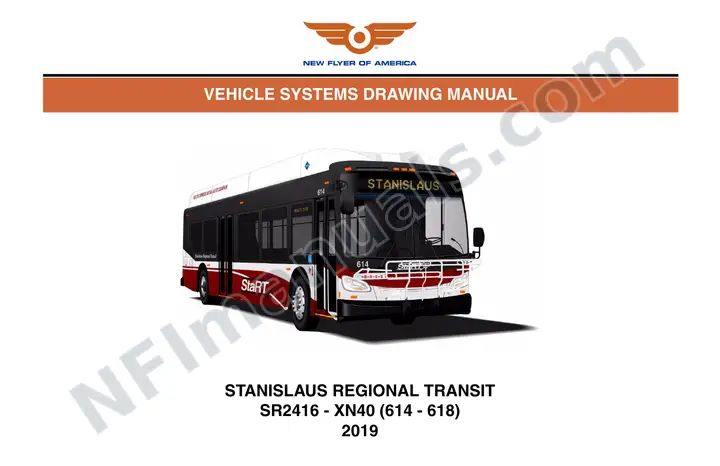 SR2416 Vehicle Systems Drawings, Stanislaus Regional Transit first-page preview