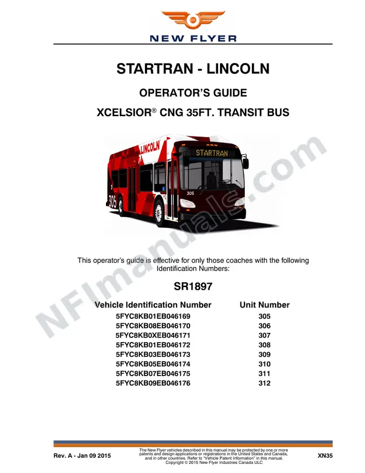 SR1897 Operator's Guide, StarTran - Lincoln first-page preview