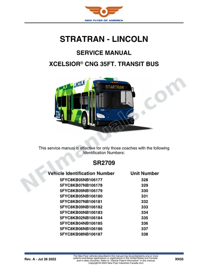 SR2709 Service Manual, Startran - Lincoln first-page preview