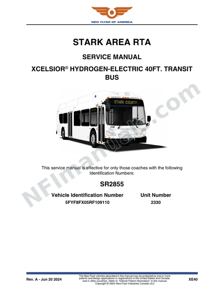 SR2855 Service Manual, Stark Area RTA first-page preview