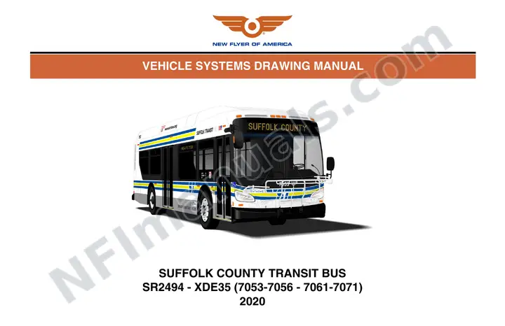 SR2494 Vehicle Systems Drawings, Suffolk County Transit Bus first-page preview