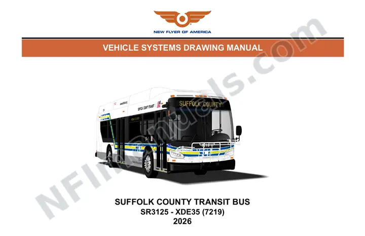 SR3125 Vehicle Systems Drawings, Suffolk County Transit Bus first-page preview