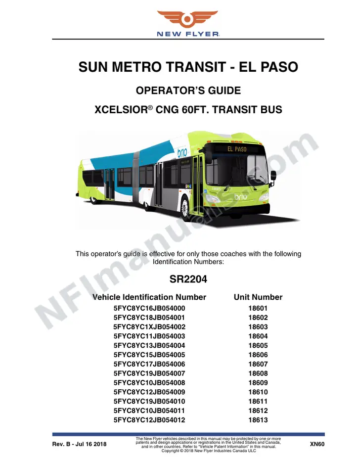 SR2204_2258 Operator's Guide, Sun Metro Transit - El Paso first-page preview