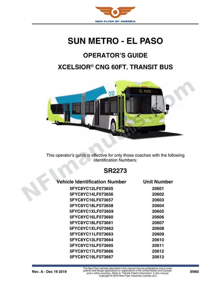 SR2273 Operator's Guide, Sun Metro - El Paso first-page preview