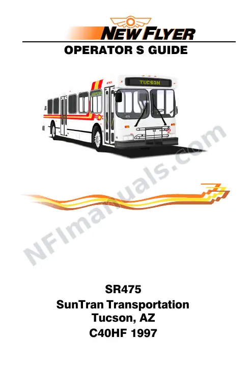 SR475 Operator's Guide, City of Tucson first-page preview