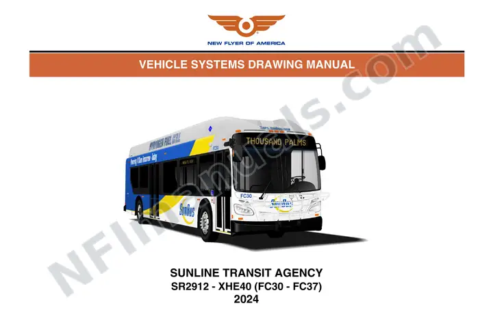 SR2912 Vehicle Systems Drawings, Sunline Transit Agency first-page preview