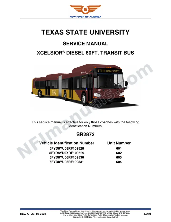 SR2872 Service Manual, Texas State University first-page preview