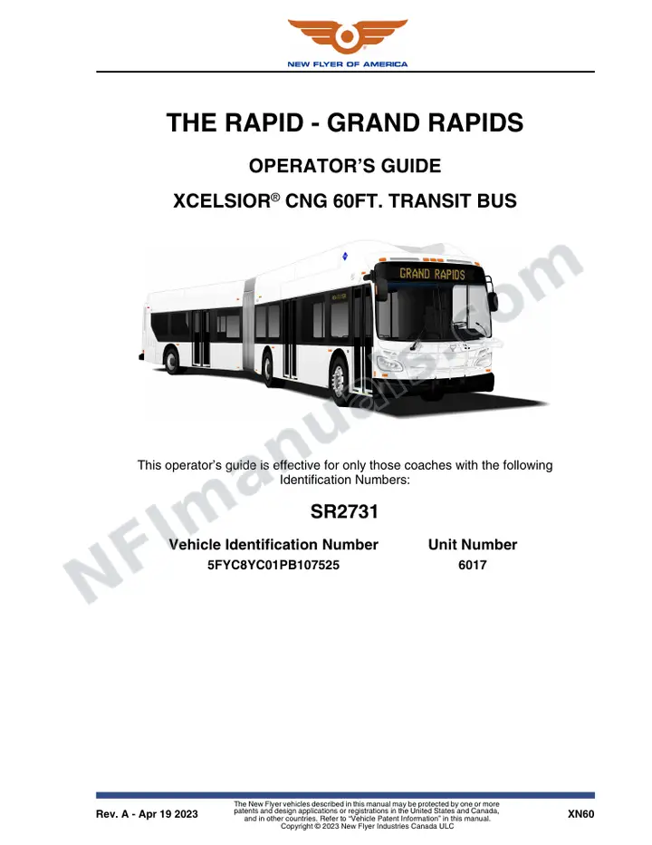 SR2731 Operator's Guide, The Rapid - Grand Rapids first-page preview
