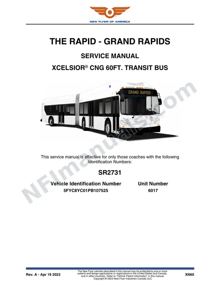 SR2731 Service Manual, The Rapid - Grand Rapids first-page preview