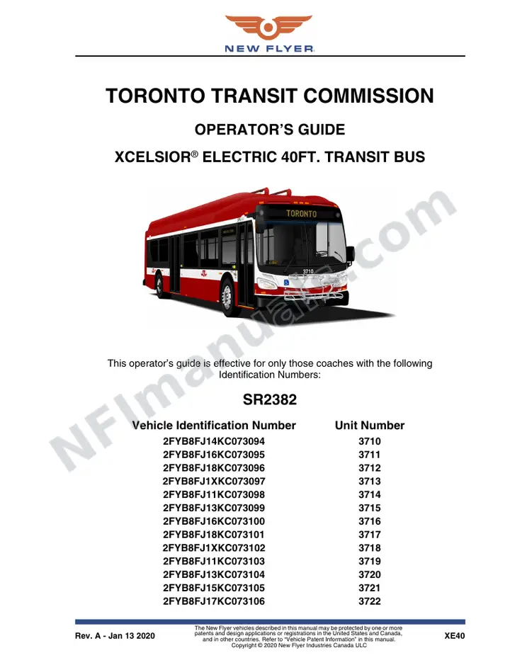 SR2382 Operator's Guide, Toronto Transit Commission first-page preview