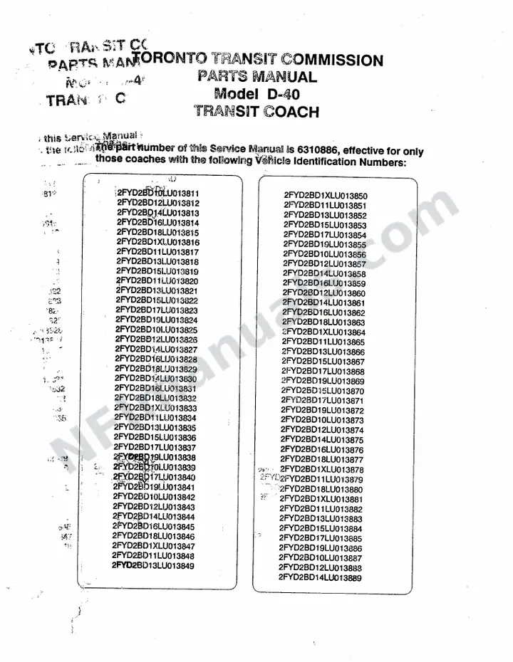SR231, Toronto Transit Commission first-page preview