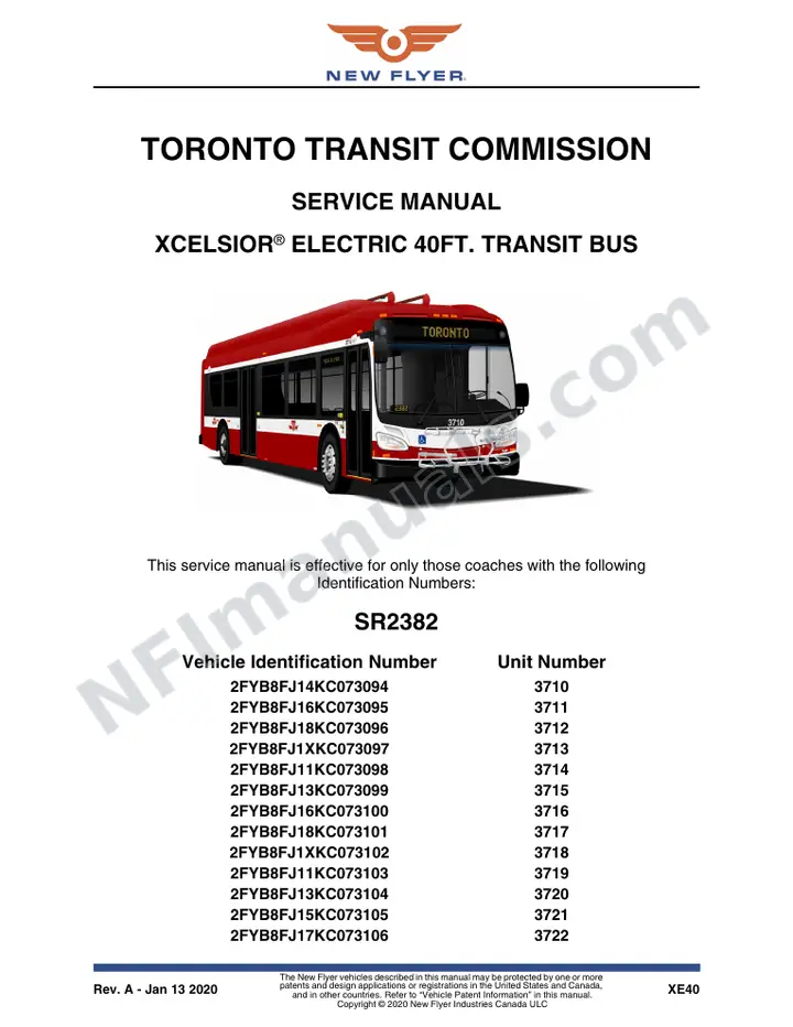 SR2382 Service Manual, Toronto Transit Commission first-page preview