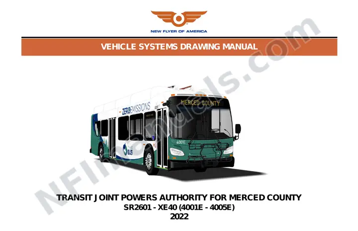 SR2601 Vehicle Systems Drawings, Transit Joint Powers Authority for Merced County first-page preview