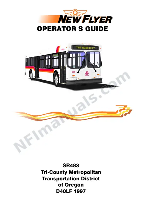 New Flyer D40LF Manual Package - TriMet - Portland included manual preview