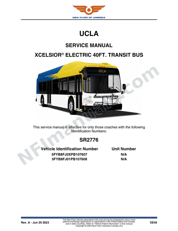 SR2776 Service Manual, UCLA first-page preview