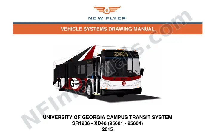 SR1986 Vehicle Systems Drawings, University of Georgia Campus Transit System first-page preview