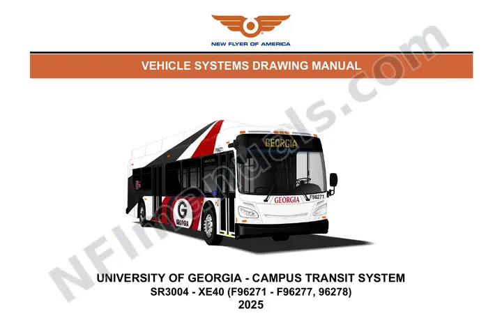 SR3004 Vehicle Systems Drawings, University of Georgia - Campus Transit System first-page preview