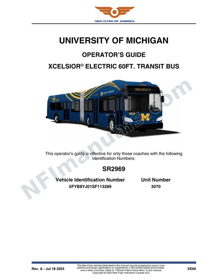 SR2969 Operator's Guide, University of Michigan first-page preview