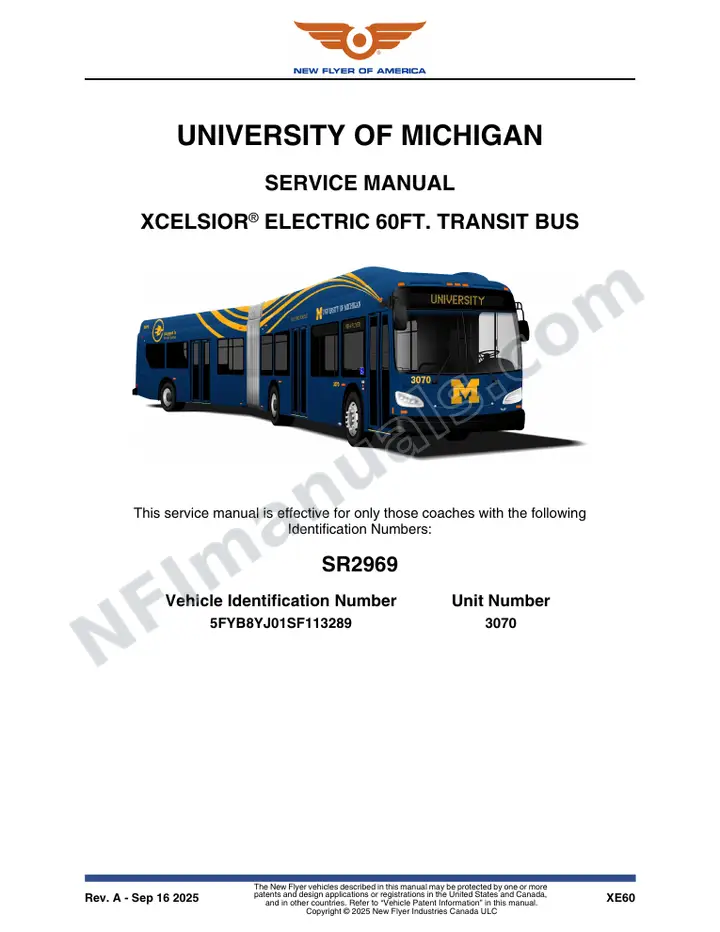 SR2969 Service Manual, University of Michigan first-page preview