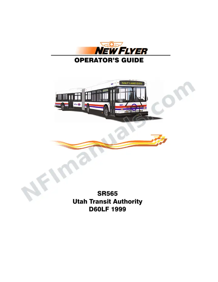 New Flyer D60LF Manual Package - Utah Transit Authority included manual preview