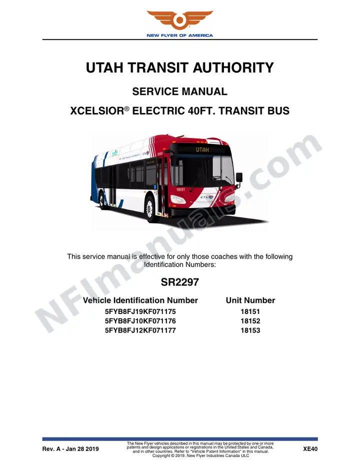 SR2297 Service Manual, Utah Transit Authority first-page preview