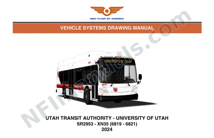 SR2953 Vehicle Systems Drawings, Utah Transit Authority - University of Utah first-page preview