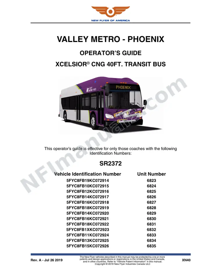 SR2372 Operator's Guide, Valley Metro - Phoenix first-page preview
