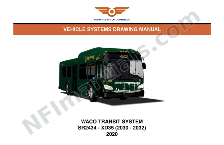 SR2434 Vehicle Systems Drawings, Waco Transit System first-page preview