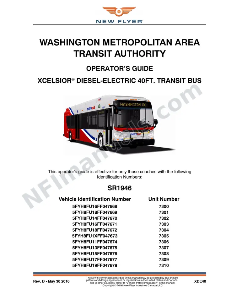 SR1946_1976 Operator's Guide, WMATA first-page preview