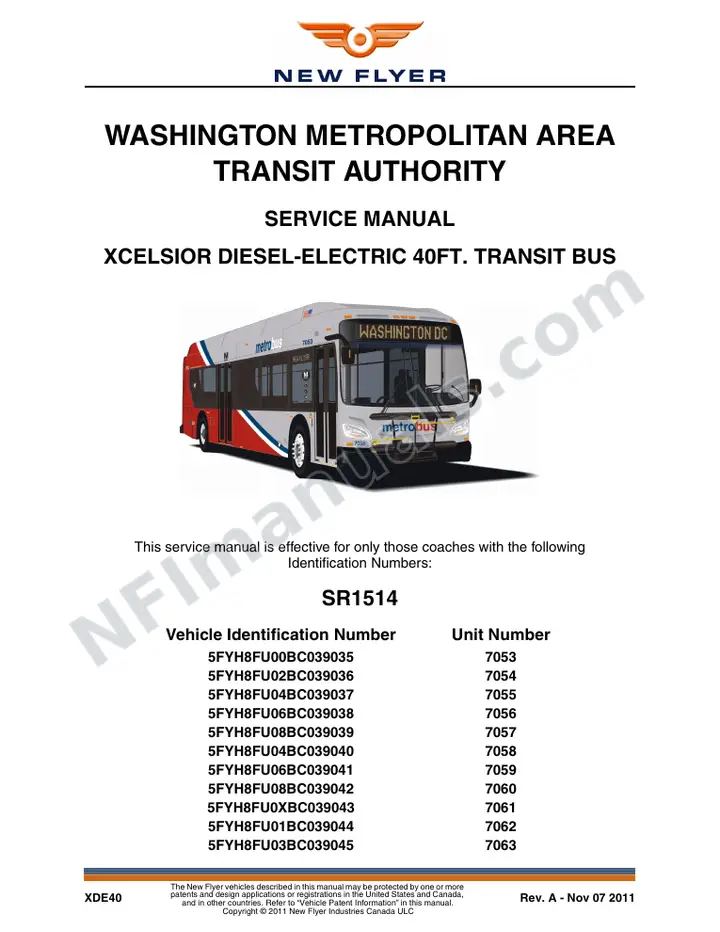 SR1514_1585 Service Manual, WMATA first-page preview