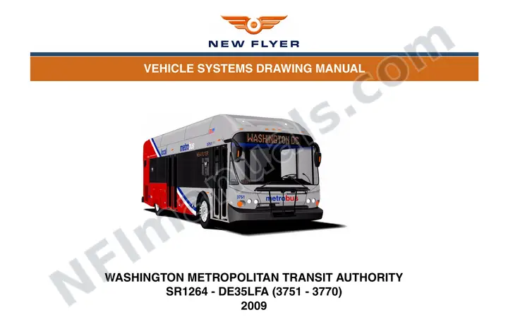 SR1264 Vehicle Systems Drawings, Washington Metropolitan Transit Authority, WMATA first-page preview