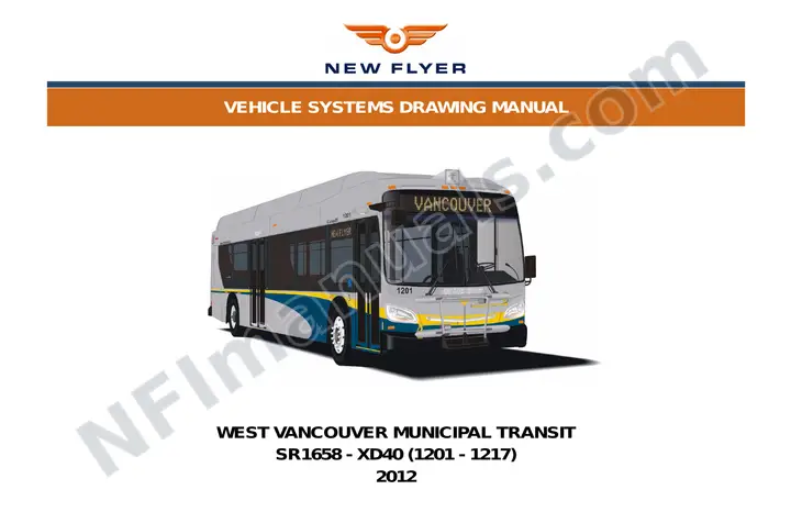 SR1658 Vehicle Systems Drawings, West Vancouver Municipal Transit first-page preview