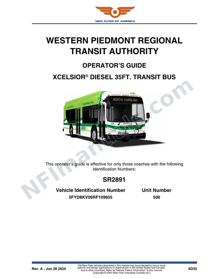 SR2891 Operator's Guide, Western Piedmont Regional first-page preview