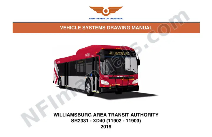SR2331 Vehicle Systems Drawings, Williamsburg Area Transit Authority first-page preview