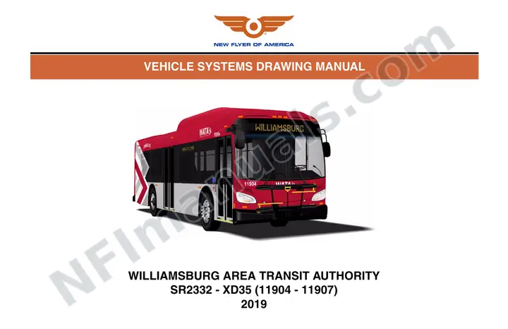 SR2332 Vehicle Systems Drawings, Williamsburg Area Transit Authority first-page preview