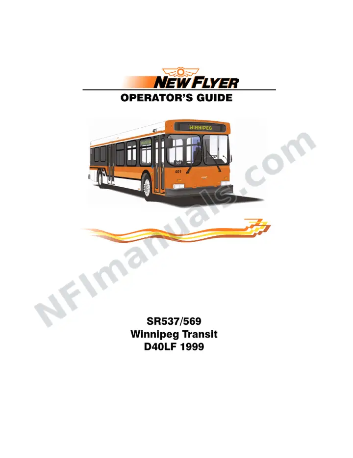 SR537/569 Operator's Guide, Winnipeg Transit first-page preview