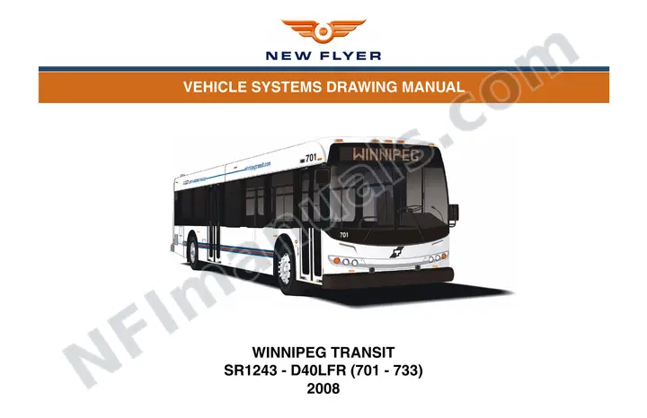 SR1243 Vehicle Systems Drawings, Winnipeg Transit first-page preview