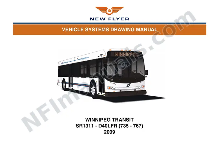 SR1311 Vehicle Systems Drawings, Winnipeg Transit first-page preview