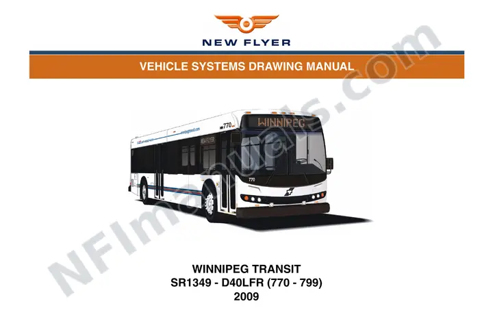 SR1349 Vehicle Systems Drawings, Winnipeg Transit first-page preview