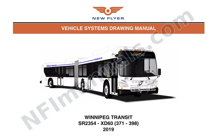 SR2354 Vehicle Systems Drawings, Winnipeg Transit first-page preview