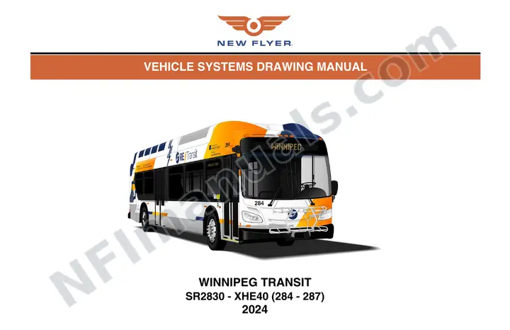 SR2830 Vehicle Systems Drawings, Winnipeg Transit first-page preview