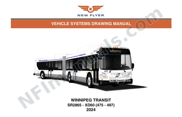 SR2865 Vehicle System Drawings, Winnipeg Transit first-page preview