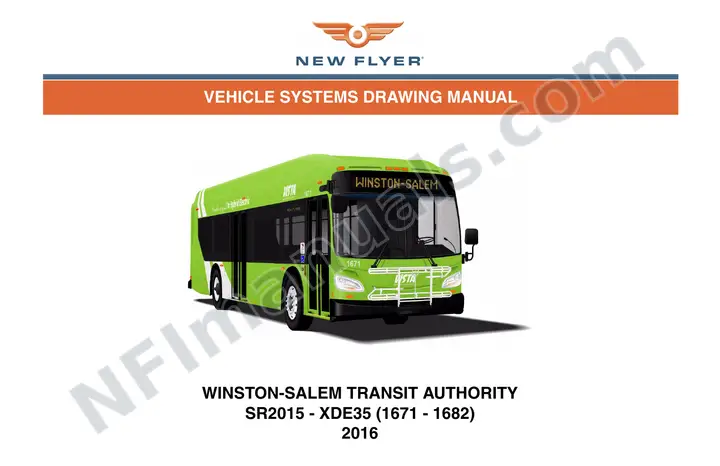 SR2015 Vehicle Systems Drawings, Winston-Salem Transit Authority first-page preview
