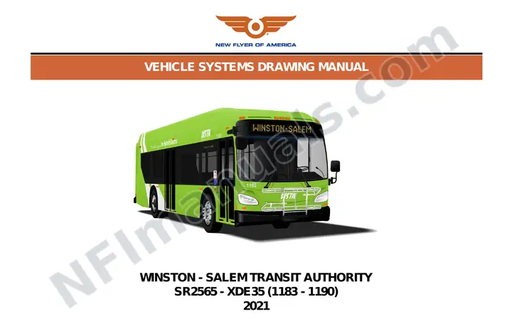 SR2565 Vehicle Systems Drawings, Winston - Salem Transit Authority first-page preview