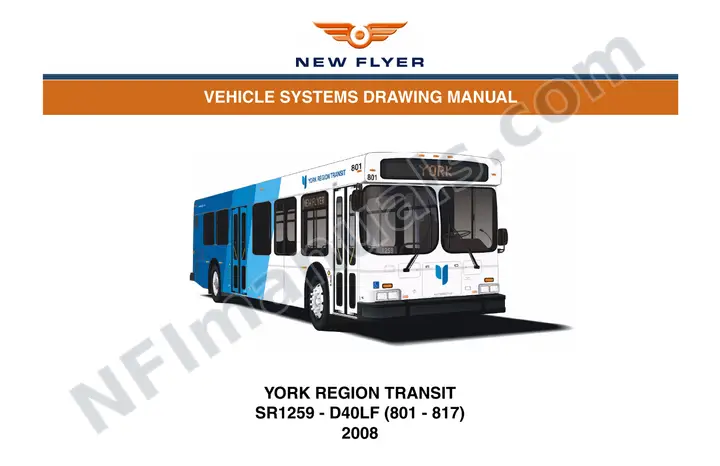 SR1259 Vehicle Systems Drawings, York Region Transit first-page preview
