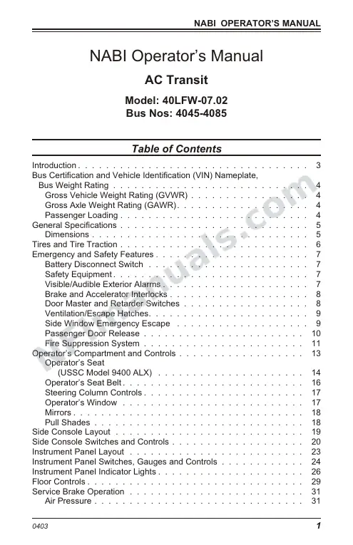 SR9080 (101000) Operator’s Manual, AC Transit first-page preview