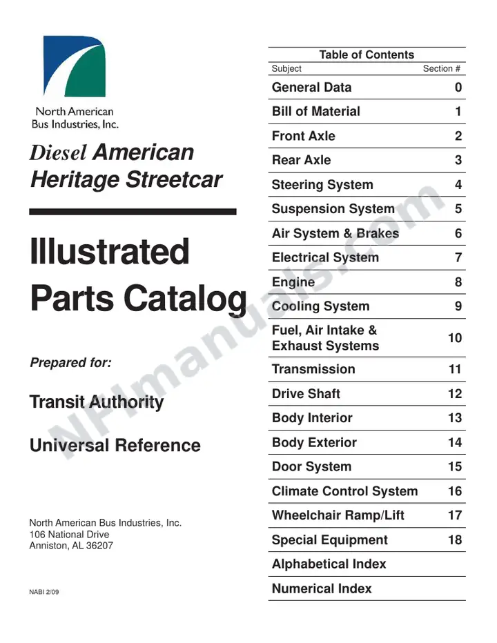 SR9157 (200000) Parts Manual, Annapolis first-page preview