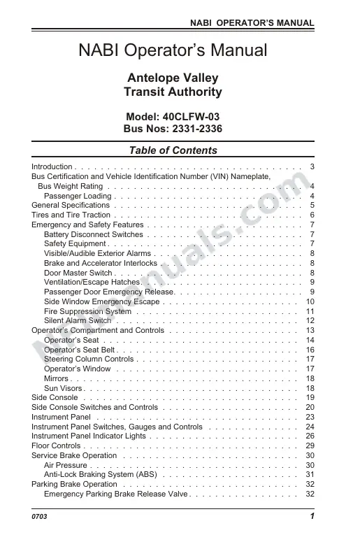 SR9082 (103000) Operator’s Manual, Antelope Valley first-page preview