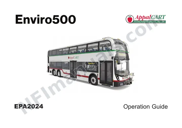 ADL Enviro500 Manual Package - AppalCART included manual preview