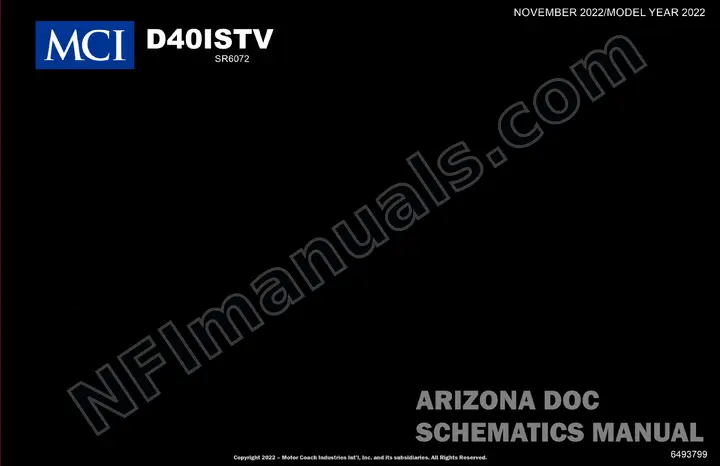 D40ISTV Arizona DOC SR6072 Schematics, 2022 for Units 16621, 16622 first-page preview